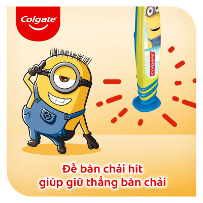Bộ đôi bàn chải trẻ em Colgate Minion 5-9 tuổi