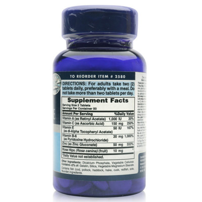 Kẽm hỗ trợ trị mụn, làm đẹp da mụn Puritan