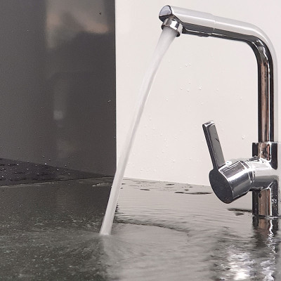 Vòi rửa chén nóng lạnh Đồng mạ Chrome Eurolife EL-KM02 (Trắng bạc)