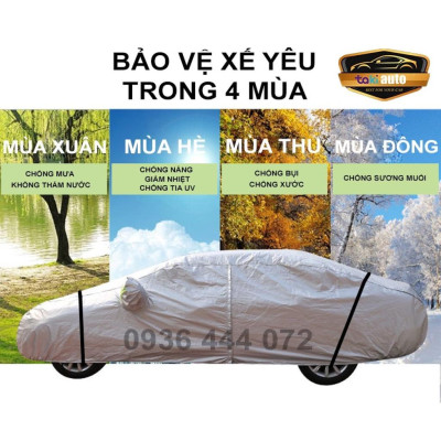 Bạt trùm xe ô tô Hyundai Creta vải dù oxford cao cấp , áo bạt phủ trùm che kín che nắng, che mưa