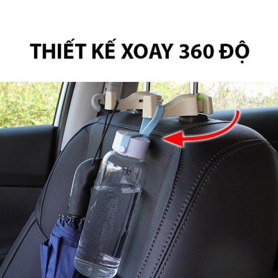 Móc treo đồ gắn sau lưng ghế ô tô tiện lợi,tận dụng lưng ghế ô tô treo đồ gọng gàng,kích thướt nhỏ gọn,chịu nặng 8KG