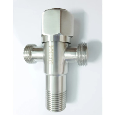 Van chia KG55 có khóa 2 đường nước dễ tiện lợi cao cấp inox sus304 - Hàng chính hãng