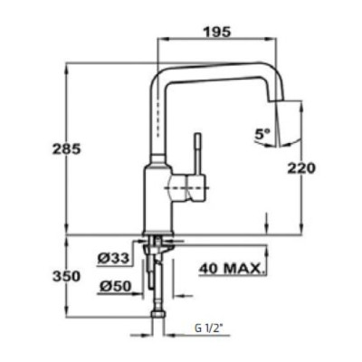 Vòi rửa chén TEKA FRAME 915 - Hàng Chính Hãng