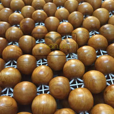 Chiếu hạt gỗ Pơ Mu hạt 1,8cm - Chiếu gỗ Mian.vn ( video , hình thật )