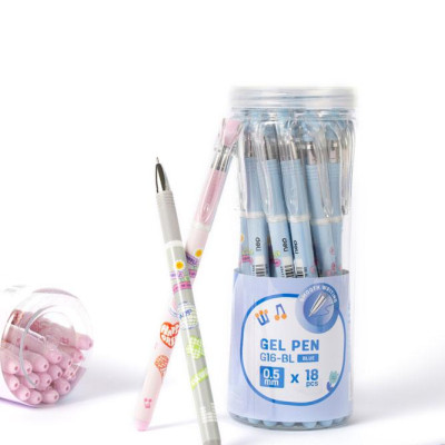 Bút Gel Deli 0.5 mm - Phiên Bản Sơn Tùng M-TP Giới Hạn - Deli G16-BL - Màu Xám - Mực Đen
