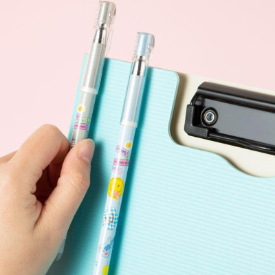 Bút Gel Deli 0.5 mm - Phiên Bản Sơn Tùng M-TP Giới Hạn - Deli G16-BL - Màu Xám - Mực Đen