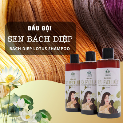 Dầu Gội Sen Bách Diệp Dầu Gội Kích Mọc Tóc Giảm Gãy Rụng