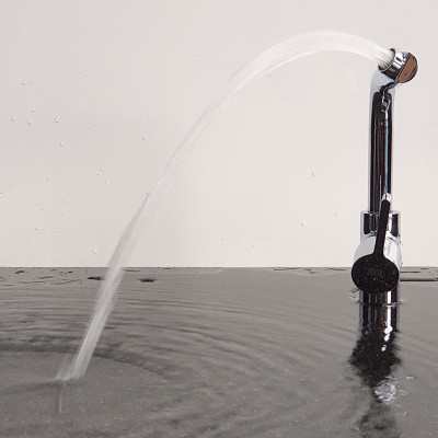 Vòi rửa chén nóng lạnh Đồng mạ Chrome Eurolife EL-KM02 (Trắng bạc)