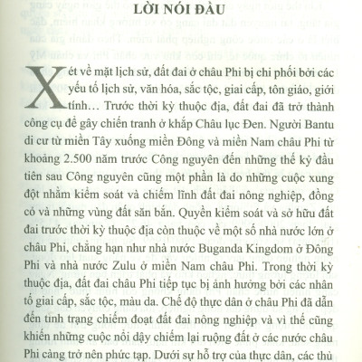 Tài Nguyên Đất Đai Ở Châu Phi: Đói Nghèo Trên Những Cánh Đồng Mẫu Lớn (Sách chuyên khảo)
