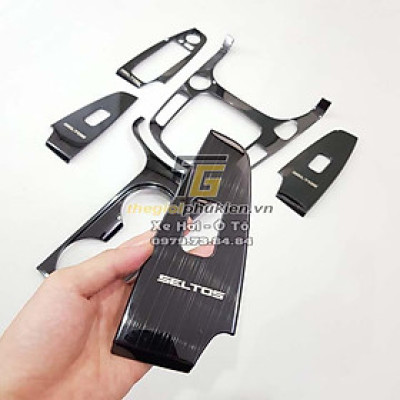 Ốp nội thất Titan cao cấp theo xe Kia Seltos - 6 chi tiết