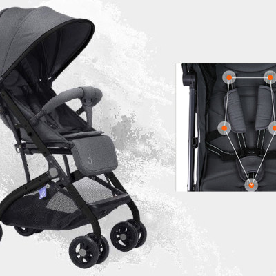 Xe Đẩy Trẻ Em Gấp Gọn Baobaohao QZ1 - Xám