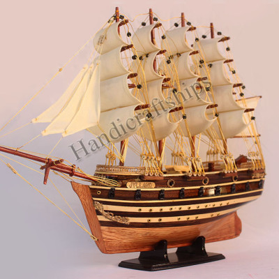 Mô hình thuyền buồm gỗ Jylland cao cấp 51cm (có video)