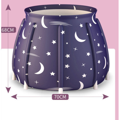 Bồn Tắm Ngâm Người Thảo Dược Có Thể Gấp Gọn KUNBE Cho Người Lớn Và Trẻ Em, Bồn Tắm Di Động Thông Minh, Chậu Tắm Xông Hơi Giữ Nhiệt Tiện Lợi