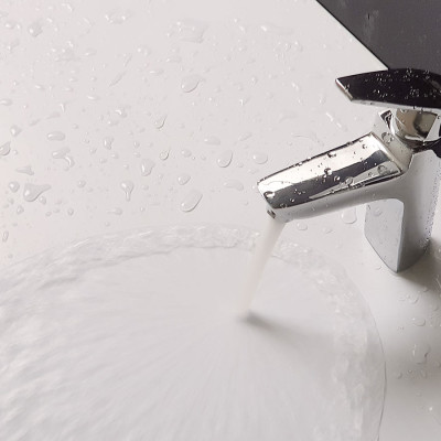 Vòi Lavabo Nóng Lạnh Đồng Mạ Chrome Eurolife EL-SUN 02 (Trắng Bạc)