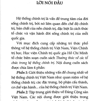 Thường Thức Về Các Tổ Chức Trong Hệ Thống Chính Trị