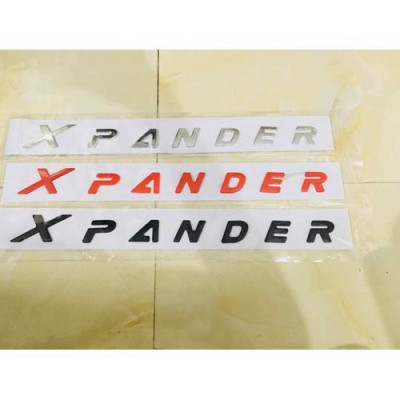 Chữ nổi Xpander dán capo xe ô tô