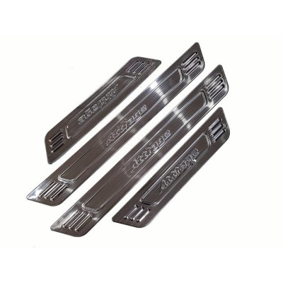 Ốp Bậc Trong Ngoài Titan Dành Cho Xe Mitsu Attrage 2018 2019 2020 2021