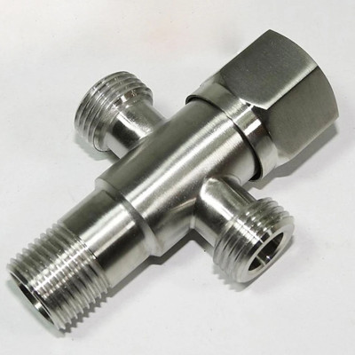 Van chia KG55 có khóa 2 đường nước dễ tiện lợi cao cấp inox sus304 - Hàng chính hãng