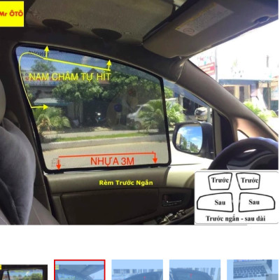 Bộ phụ kiện đế nhựa giữ rèm che nắng chuyên dụng cho xe ô tô.