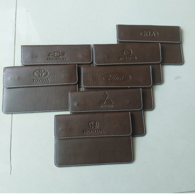 Ví da đựng đăng kiểm, giấy tờ ô tô cao cấp - Bóp đựng giấy tờ xe hơi có logo các dòng xe