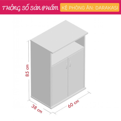 Tủ nhà bếp bằng gỗ công nghiệp thiết kế hiện đại SMLIFE Darakasi