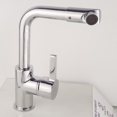 Vòi rửa chén nóng lạnh Đồng mạ Chrome Eurolife EL-KM02 (Trắng bạc)