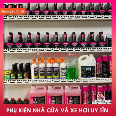 Xịt bọt dưỡng lốp ô tô, dung dịch tẩy sach làm đen lốp bảo dưỡng lốp Flamingo Hàng tốt