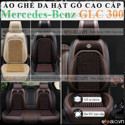 Áo trùm lót bọc ghế da xe ô tô Mercedes GLC 300 da hạt gỗ tự nhiên CAO CẤP