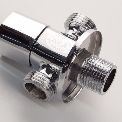 Van T chia giảm áp và khóa 2 đường nước Eurolife EL-X20 (Trắng bạc)