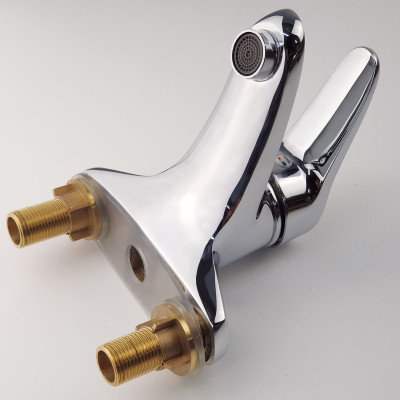 Vòi Lavabo 2 chân nóng lạnh Đồng mạ Chrome Eurolife EL-LOT03-1 (Trắng bạc)