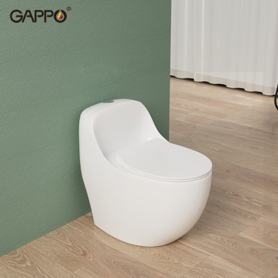 BỒN CẦU ĐẶT SÀN 1 KHỐI KÉT LIỀN NHẬP KHẨU NGA GAPPO GM501 MEN TUYẾT - HÀNG CHÍNH HÃNG