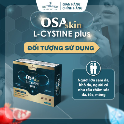 Viên uống Osaskin L-Cystine Plus hỗ trợ ngăn ngừa khô sạm, đẩy lùi nếp nhăn và làm đẹp da (30 viên) - Nutramed