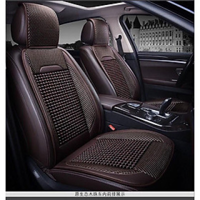 Lót Ghế Ô Tô Hạt Gỗ Cao Cấp Chống Nóng, Chống Trơn Trượt, Hạt Gỗ Massage Cao Cấp