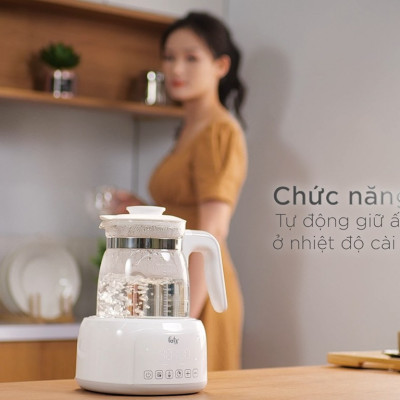 MÁY ĐUN NƯỚC VÀ HÂM NƯỚC PHA SỮA ĐIỆN TỬ QUICK 12 FATZBABY - FB3503BH