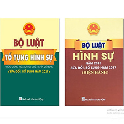 Sách - Combo 2 cuốn Bộ luật hình sự và Bộ luật tố tụng hình sự (Hiện hành) - ndbooks