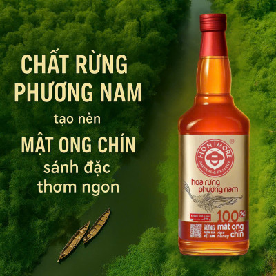 Combo Mật ong  rừng Phương Nam 100% mật ong chín Honimore 990g