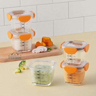 Hộp thủy tinh Lock&Lock Baby Food Container dùng đựng thức ăn cho bé LLG820S3 LLG414S3 LLG508S3 LLG812 LLG510S3 LLG161S3