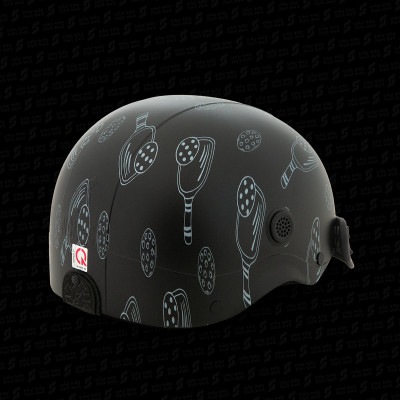 Mũ bảo hiểm lỗ thông gió hoa văn chính hãng NÓN SƠN AMP-ĐN122