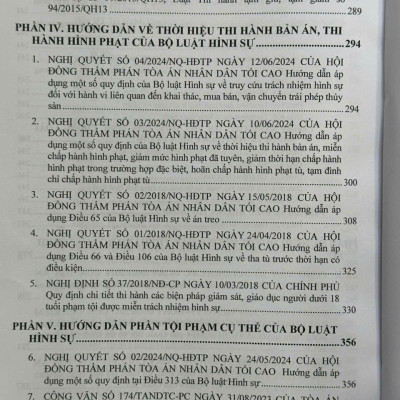 Sách Bộ Luật Hình Sự năm 2015 sửa đổi, bổ sung năm 2017, 2025 và Các Văn Bản Hướng Dẫn Thi Hành (V2593D)