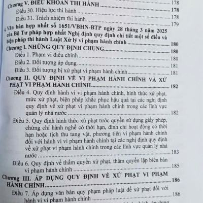 Luật Xử Lý Vi Phạm Hành Chính (sửa đổi, bổ sung năm 2025) các văn bản quy định chi tiết và biện pháp thi hành