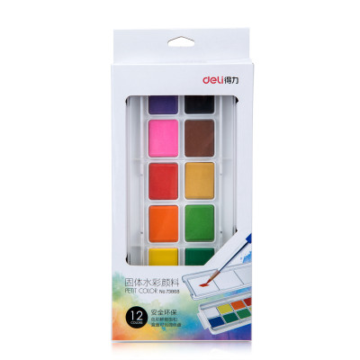 Màu Nước Dạng Nén Deli - 12 Màu/18 Màu/24 Màu - 73868 / 73869 / 73870