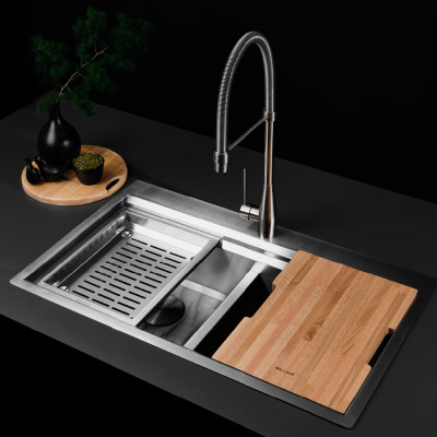 Chậu rửa chén Slide Malloca MS 862 - Hàng Chính Hãng