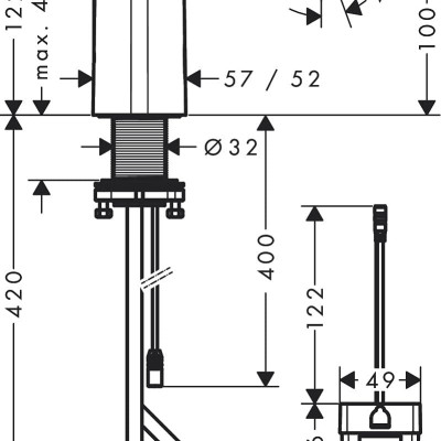 Vòi chậu cảm biến HANSGROHE Vernis 71503 - Hàng chính hãng