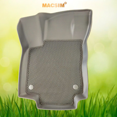 Thảm ô tô sd3 2 lớp dạng lưới lục giác Volkswagen Viloran màu đen - bề mặt cao su siêu sạch - Macsim