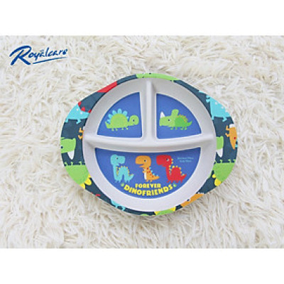 Khay ăn chia ngăn cho bé bamboo khay ăn bé ăn dặm BLW - Royalcare 0720-RC-7920
