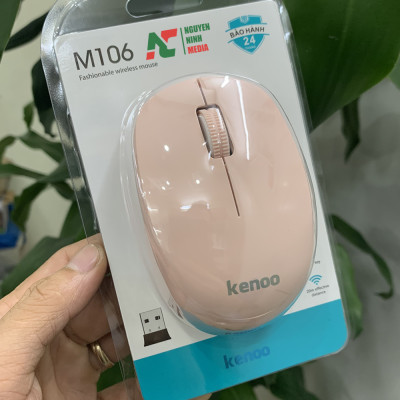 Chuột Không Dây Kenoo M106 Nhiều Màu, Nút Bấm Không Ồn - Hàng Chính Hãng