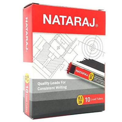 Ruột Bút Chì Bấm 2B 0.5mm - Nataraj 402479