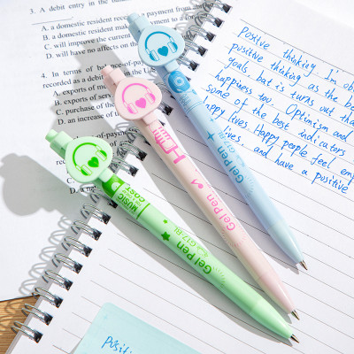 [Sơn Tùng M-TP Collection] Bút Bi Nước Mực Gel Bấm Ngòi 0.5 Nhanh Khô Siêu Mướt Nhiều Mực BST Limited Deli - Viết Bi Học Sinh Văn Phòng - EG17-BL