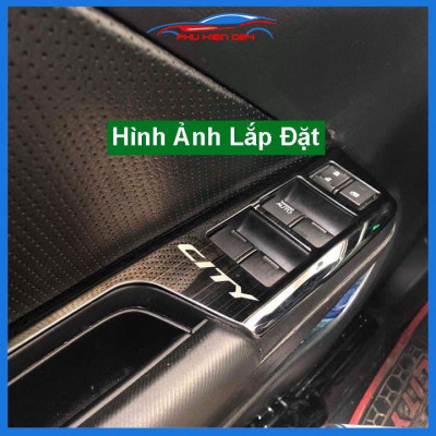 Ốp nội thất City 2015-2016-2017-2018-2019-2020 vân Titan bảo vệ chống trầy xước và làm đẹp xe