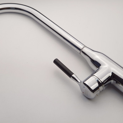 Vòi rửa  chén nóng lạnh Đồng mạ Chrome Eurolife EL-KM04 (Trắng bạc)